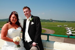 Shoreham Airport wedding photography